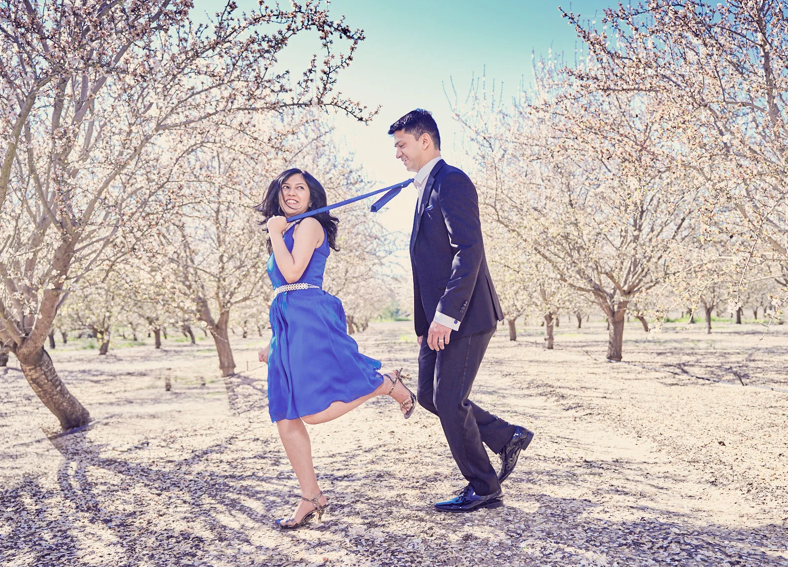 Go as cheesy as you like in your pre-wedding shoot.