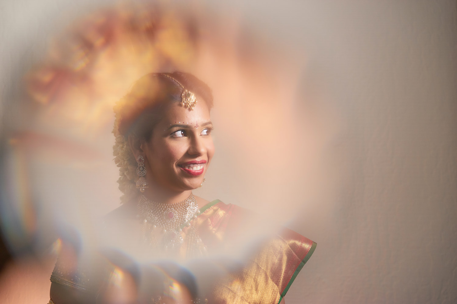 South Indian bride - Portrait Shot using fractal and magbox.