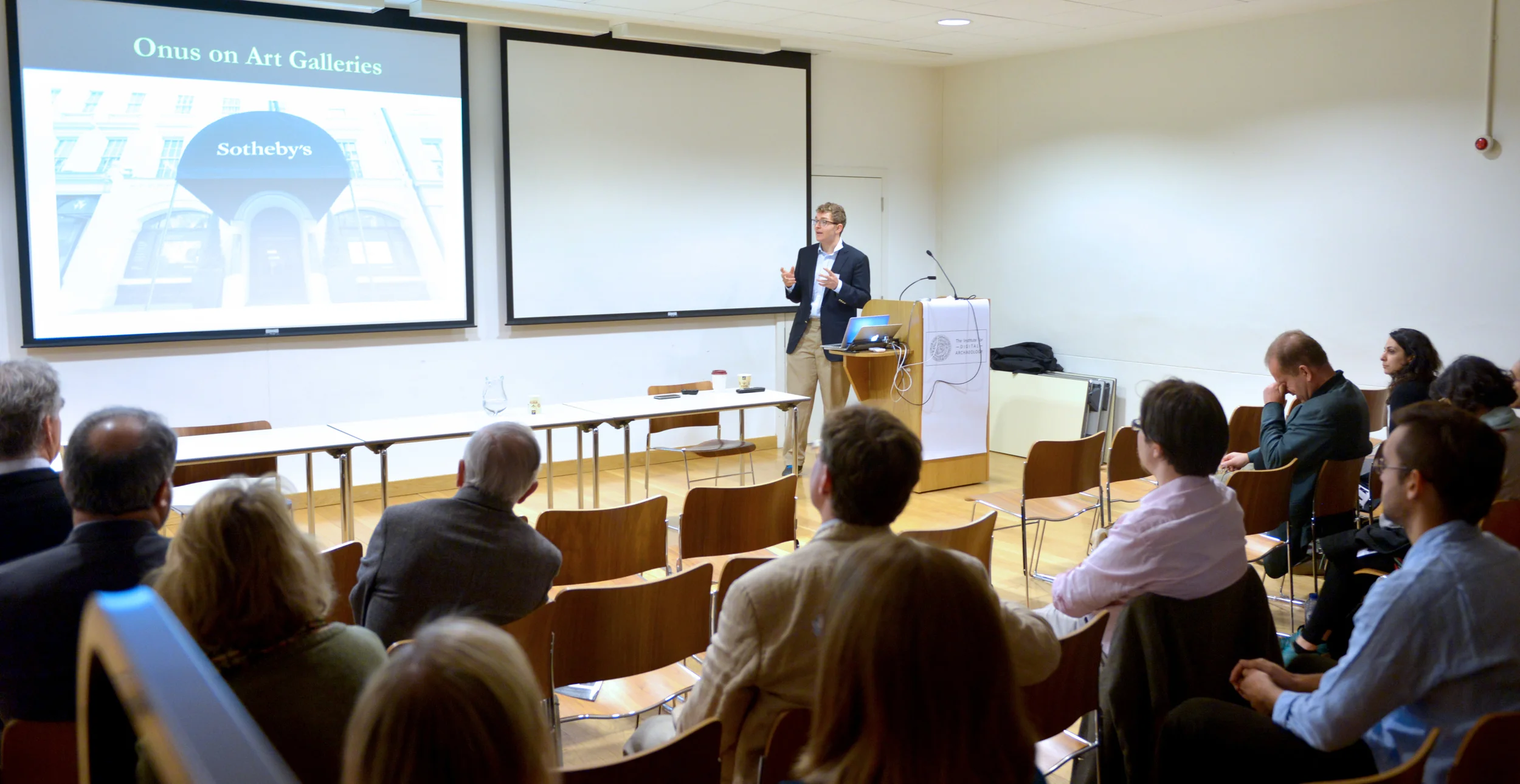 Benjamin Altshuler opening the conference with cultural heritage preservation