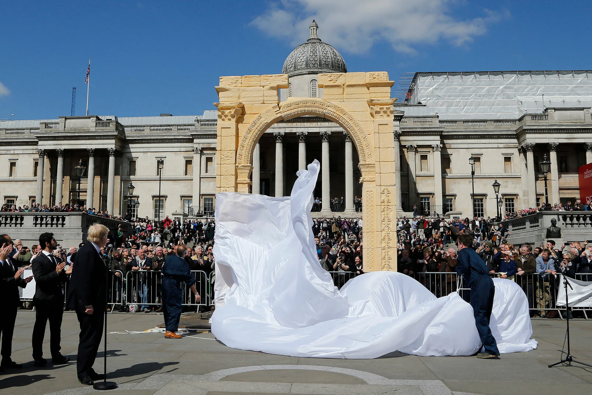 The Arch is unveiled by Mayor Boris Johnson