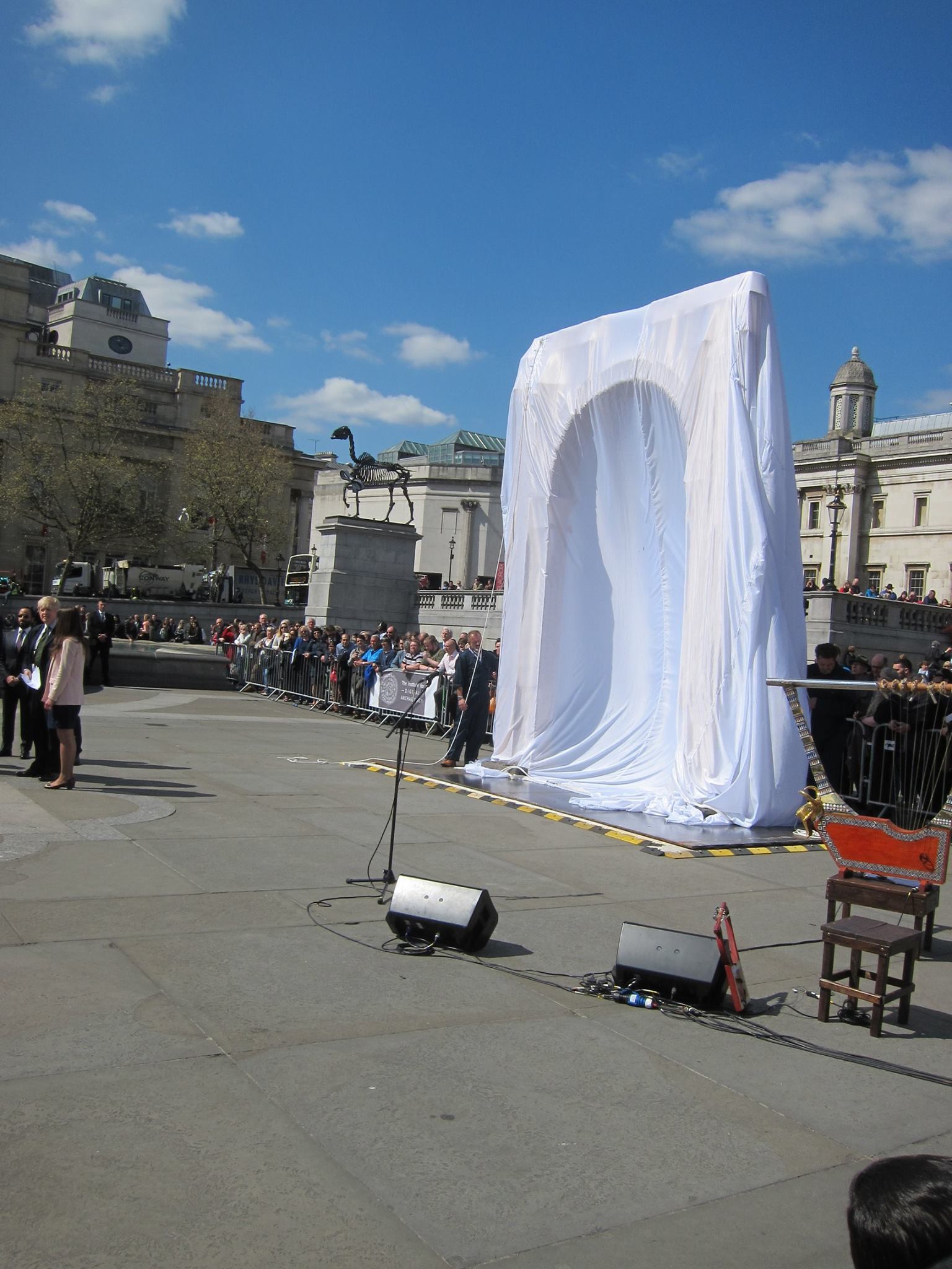 The Arch before the official unveiling on Tuesday, April 19th