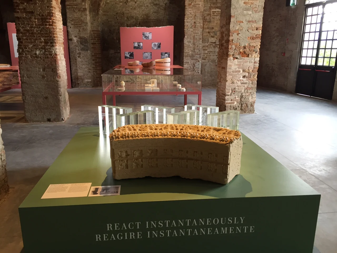 A piece of the Triumphal Arch of Palmyra at the Venice Biennale