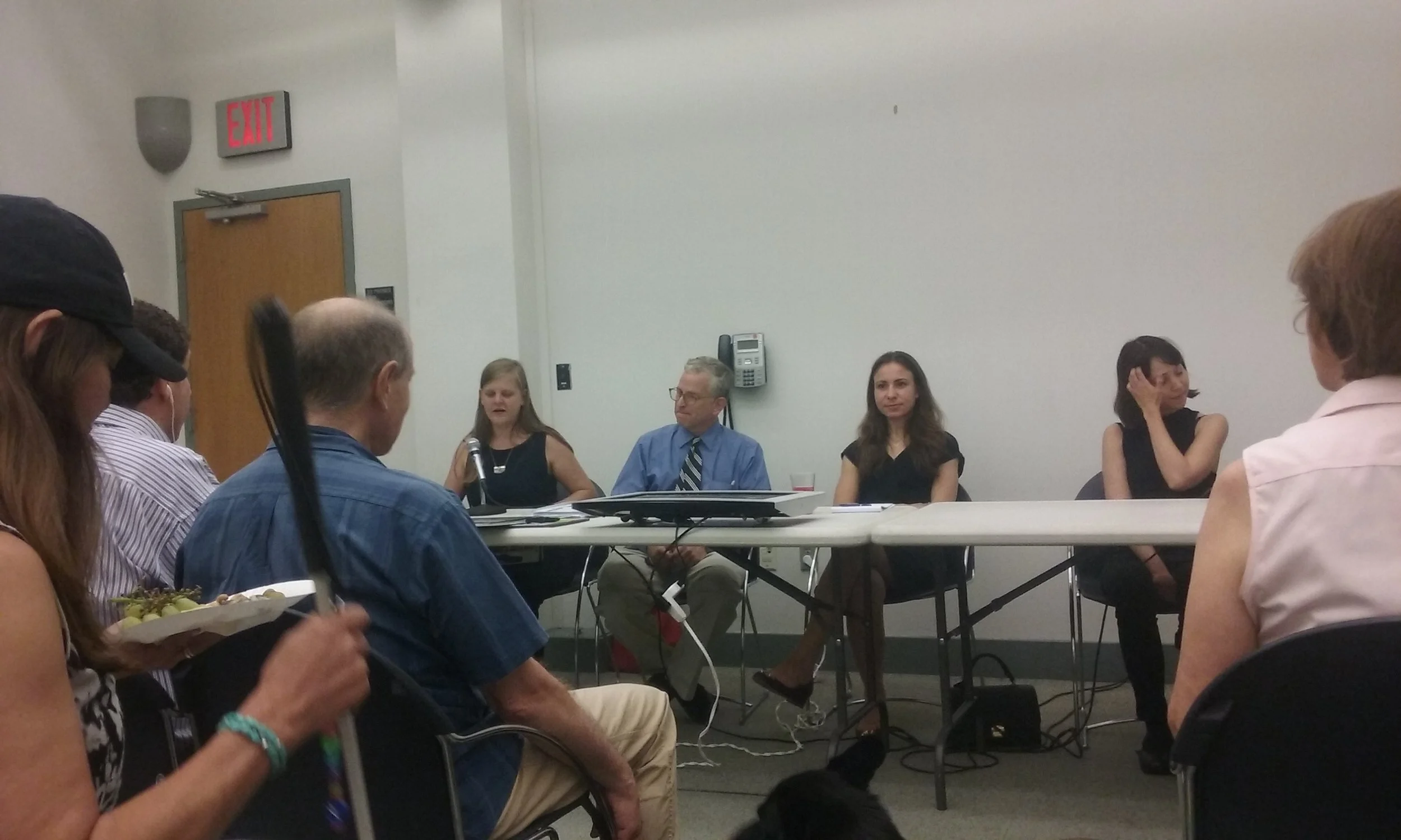 chancey fleet, steve landau, alexy karenowska, and emilie gossiaux at nypl september 2016