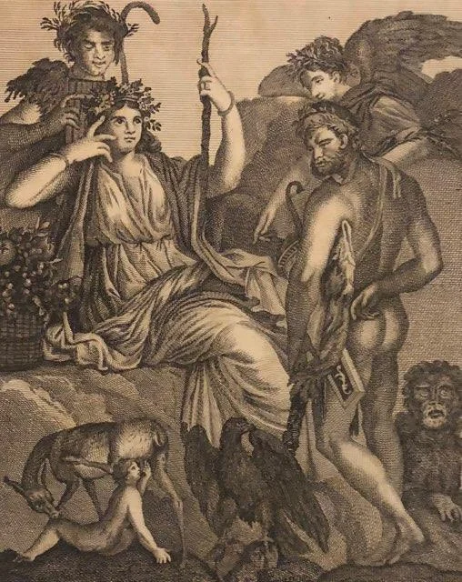 plate, antiquties of herculaneum