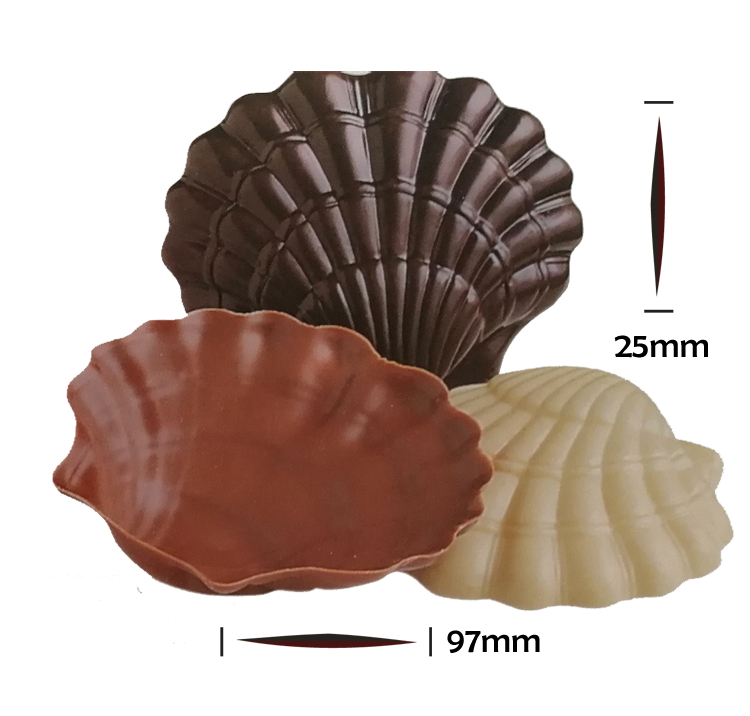 No. 456 Dark, No. 457 Milk, No. 470 White   Scallop Shell   99pcs/carton