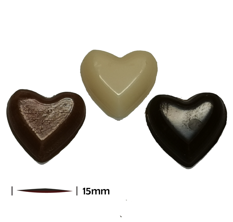 No.464 Dark No.465 Milk, No. 466 White   Heart Decorations