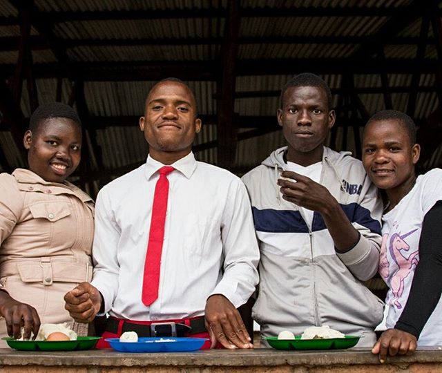 The new school term for all vocational school in Malawi begins in July, so we got visits from our friends at Soche Technical College and the Accountancy Tuition College while they were on their mid-year holiday. Pictured here are students of plumbing