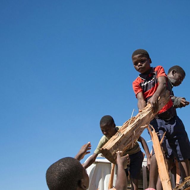 Firewood falling out of the sky? The kids at the Hope Centers are surprisingly eager to help anytime Uncle Lyson shows up with a truckload of anything that needs unloading. Fortunately, our rocket stoves make super efficient use of this firewood, so 