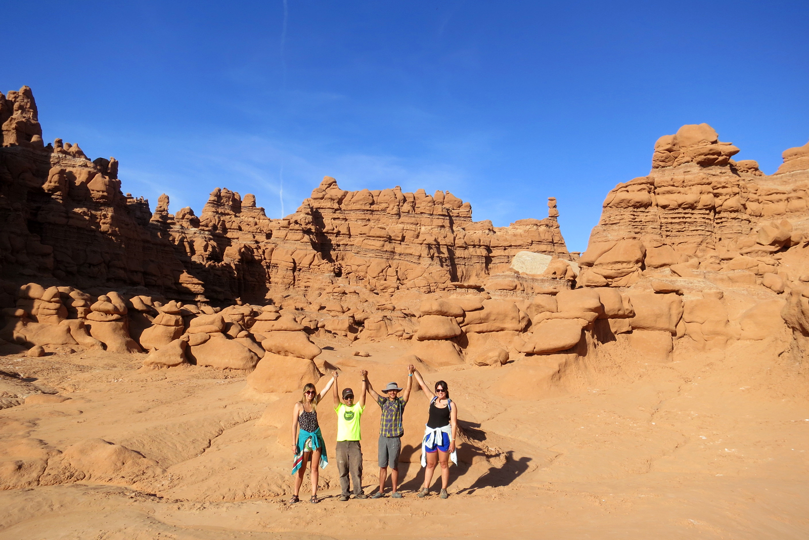 Frontier Fellows and Epicenter staff at Goblin Valley