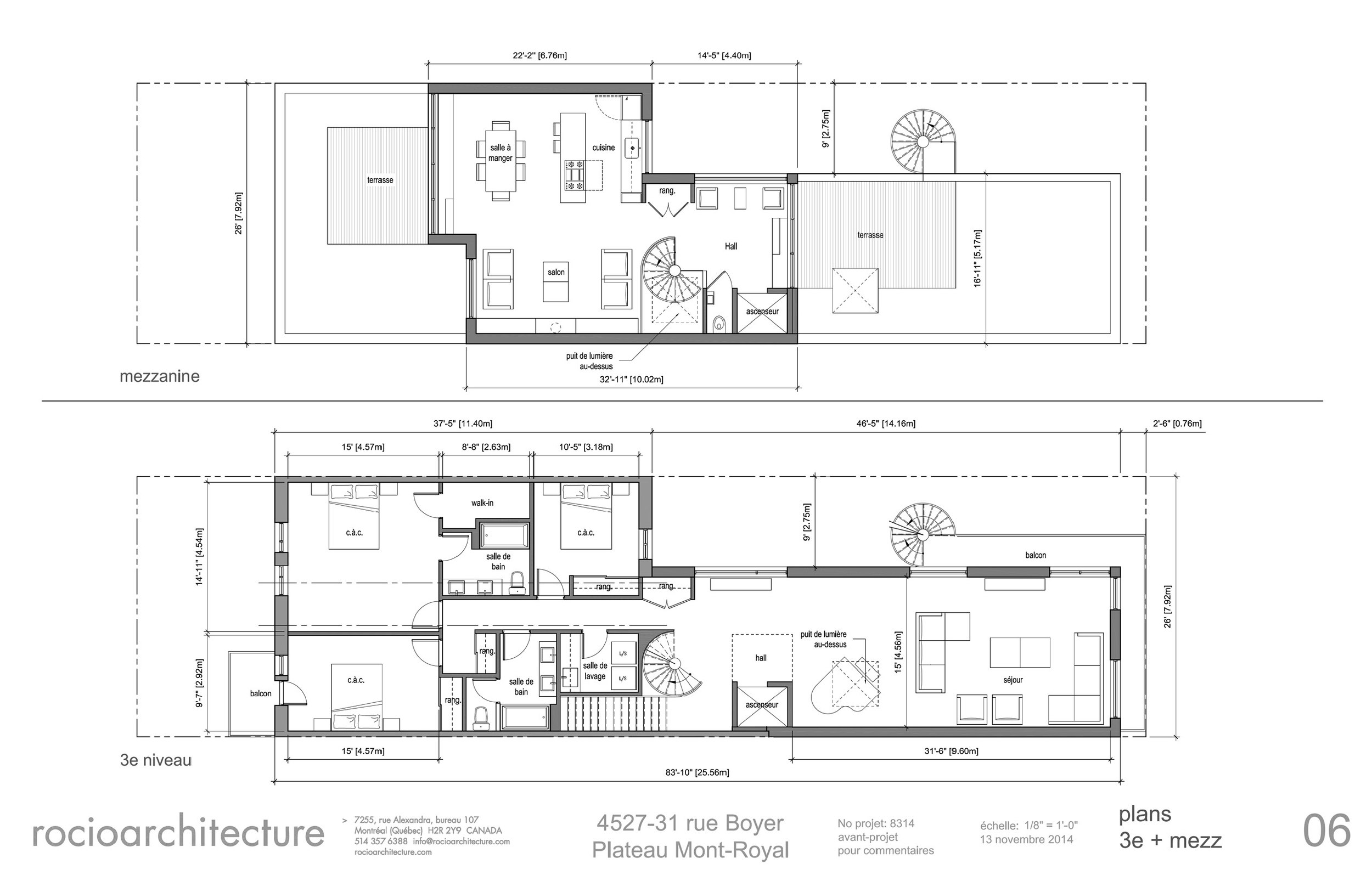 Plans 3e + mezz