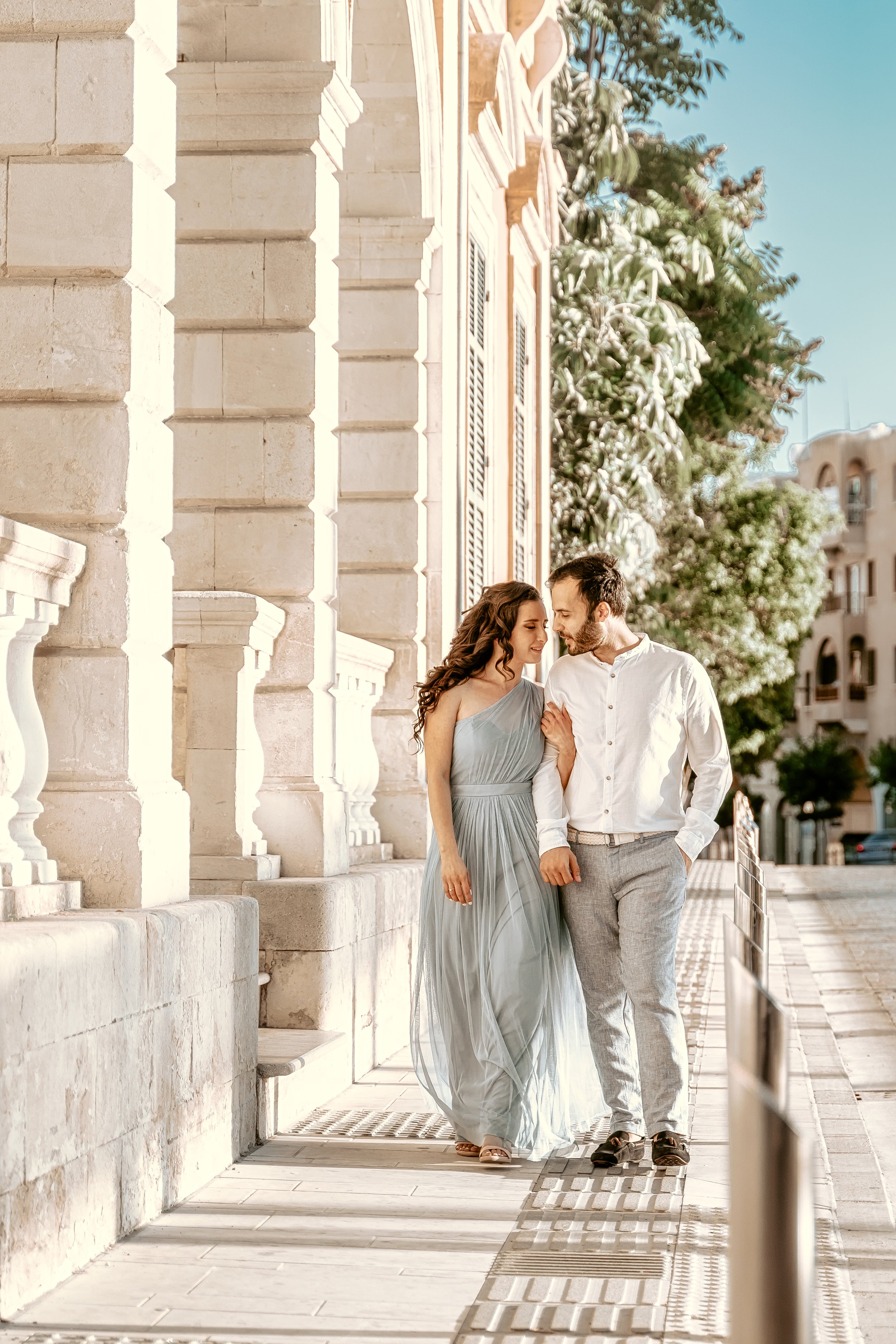 Outstanding photo of the couple's boho wedding celebration in Cyprus