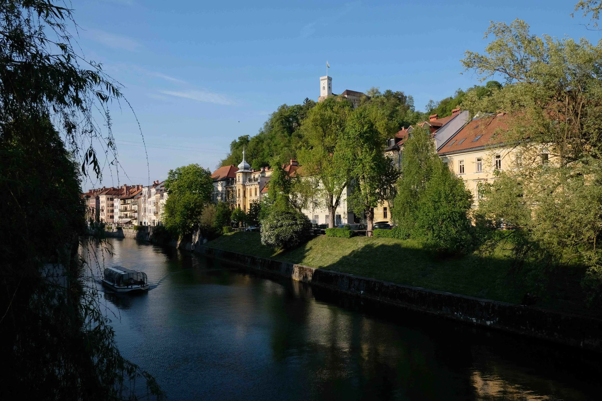 Riverside view in Ljubljana