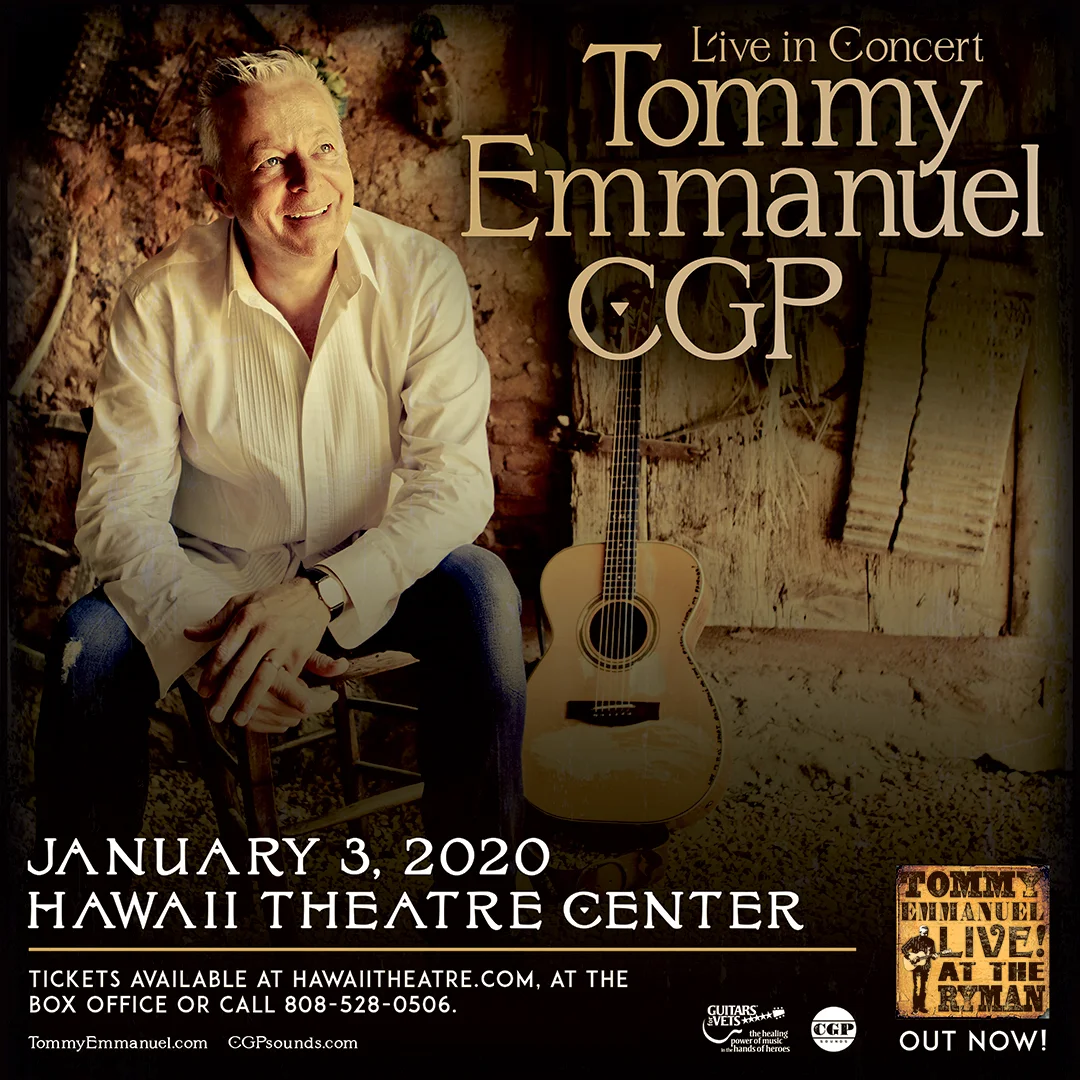 Tommy Emmanuel • Hawaii Theatre Center • 1.3.20