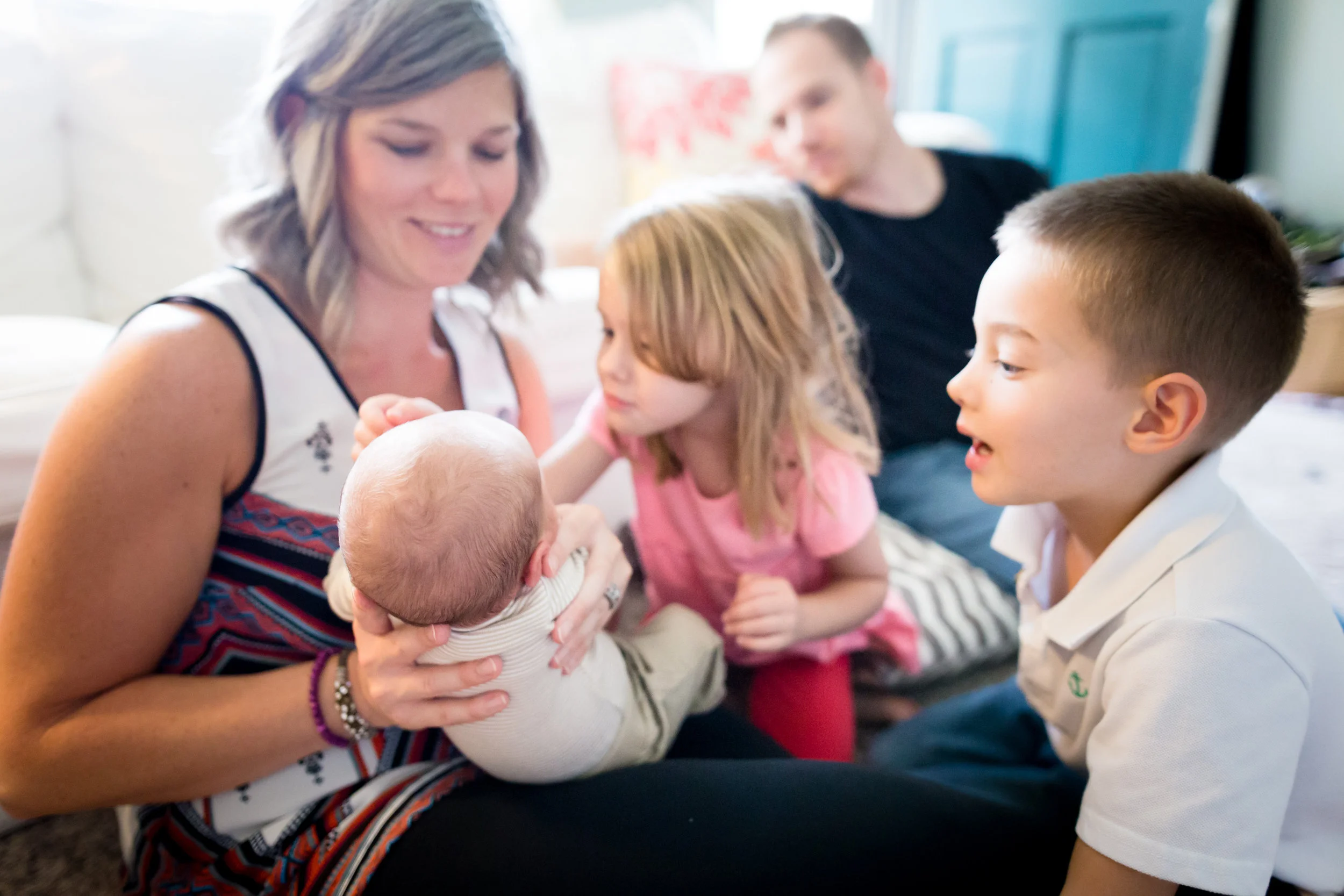 Newborn Documentary Photography Session Bloomington, IL: Baby Judson Makes Five!