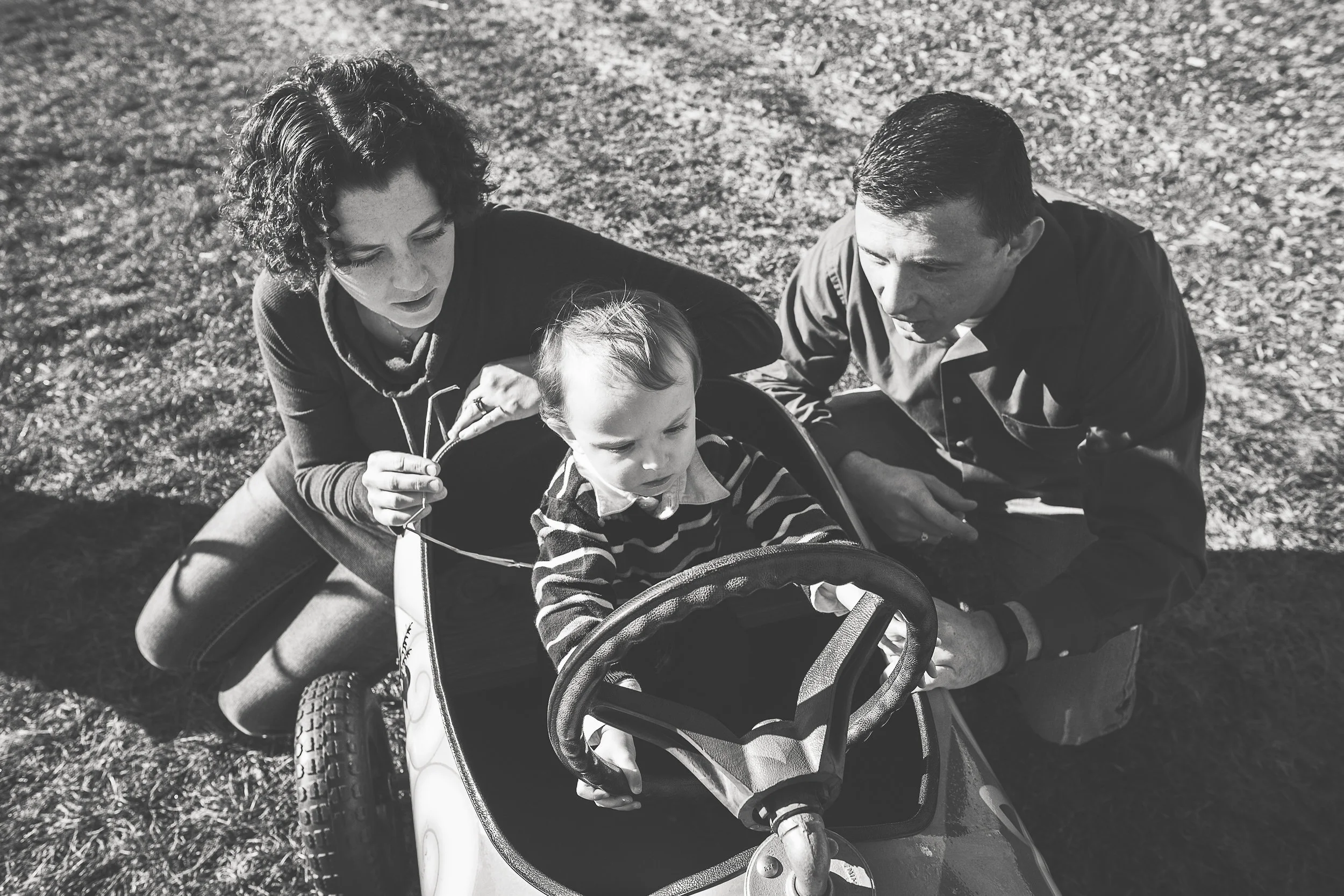 Riding at Tractor Family Photos Bloomington, IL