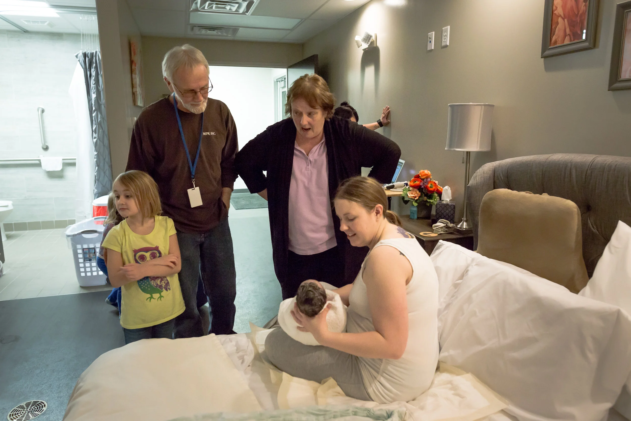 Grandparents Meet New Baby Bloomington, IL