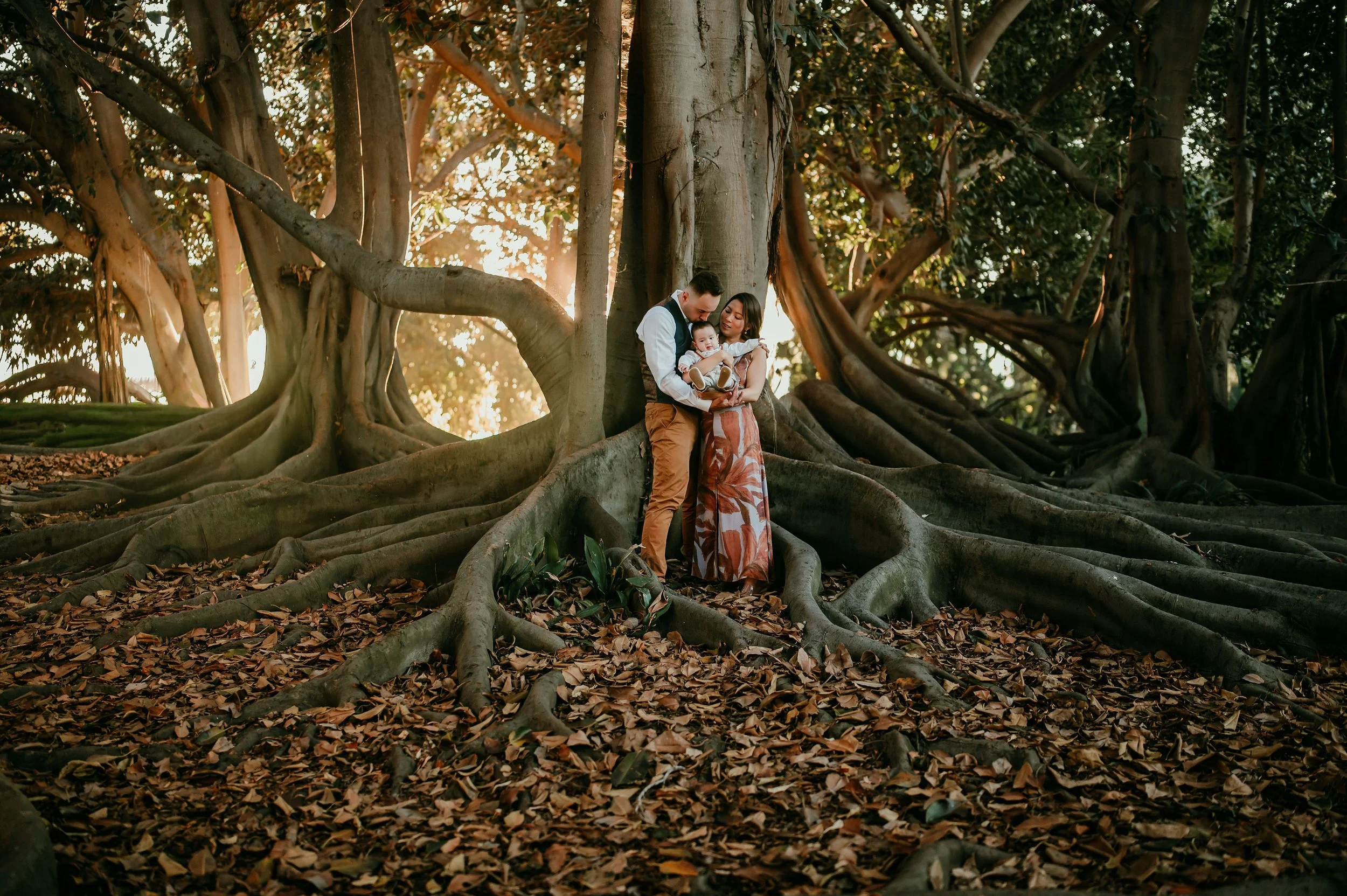 Family photography session at South Coast Botanic Garden in Palos Verdes California
