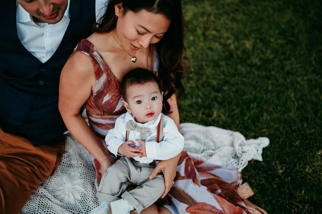 Family photography session at South Coast Botanic Garden in Palos Verdes California