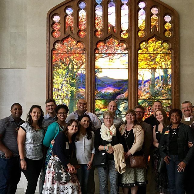 This Bible and American History tour group picked the perfect spot for a photo-op...right in front of the famous Tiffany window triptych in the American Wing!#oasisgrouptours #oasisbiblicaltours #oasistrips #bibletours #theocratichistorytours
#jwbibletours #jwtours#themet #oasisatthemet #metbibletours #metmuseumbibletours #thebibleandamericanhistory
#bibleandamericanhistory