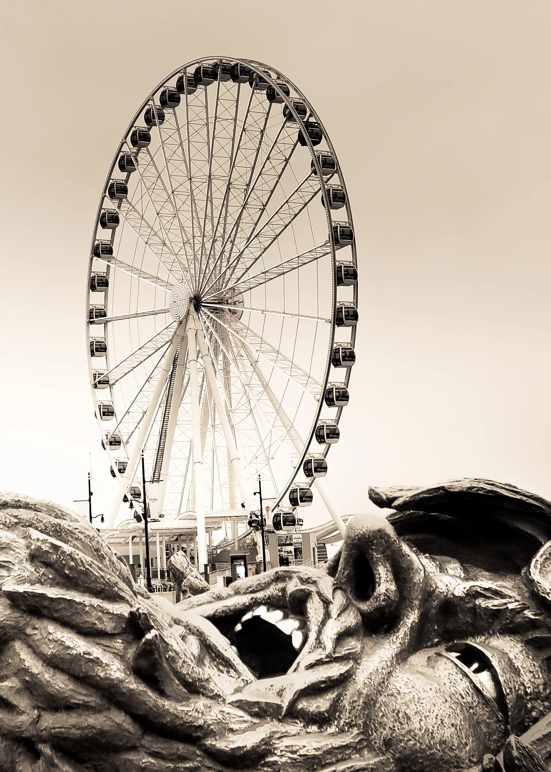 Man Eating National Wheel