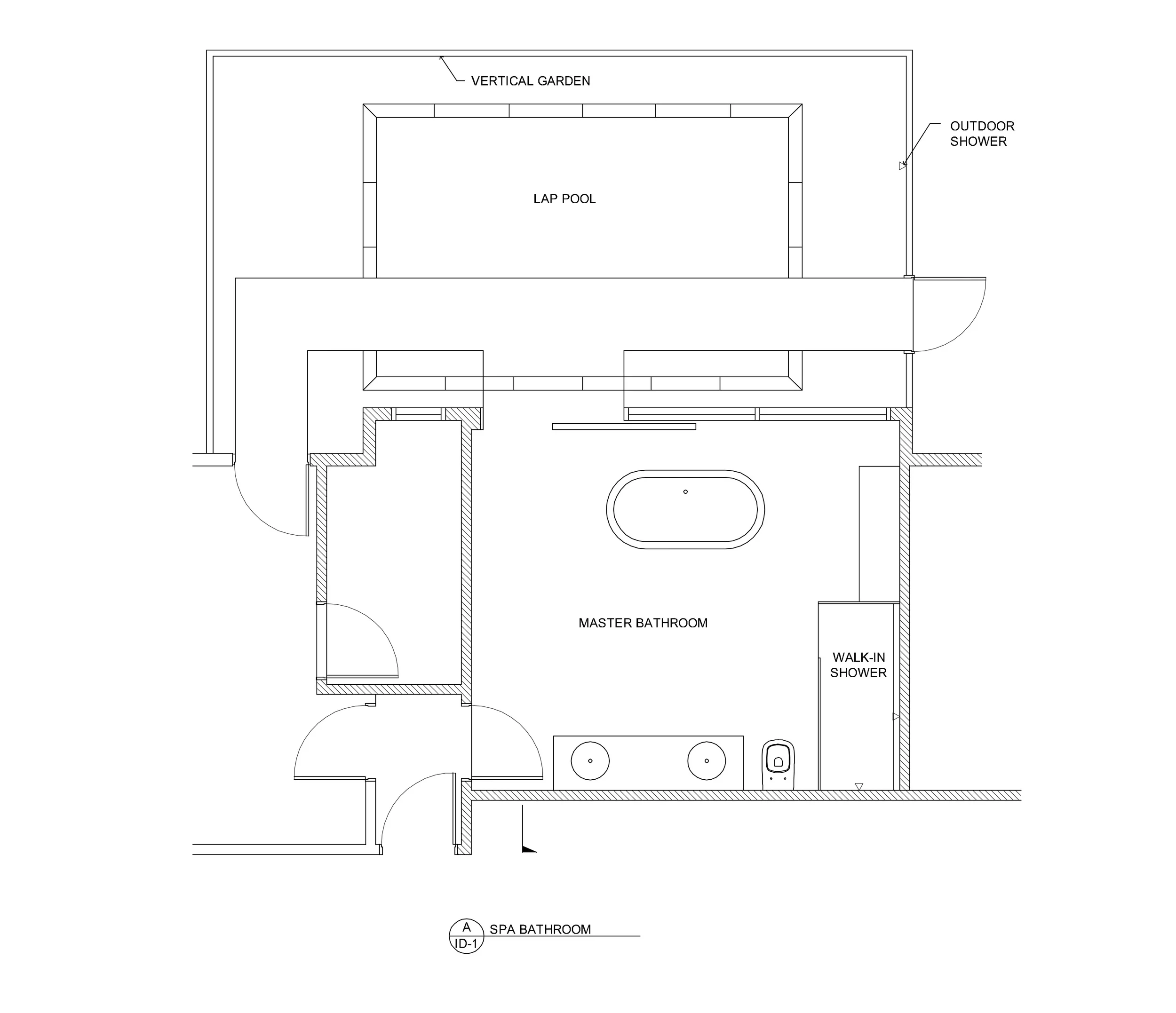 CAD plans of interior and exterior space.