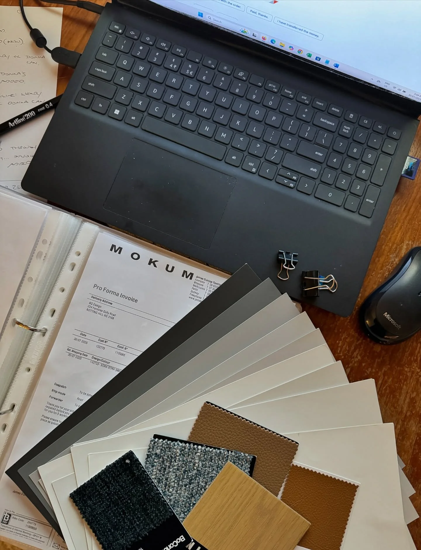 Day in the Life: Behind the Design 💻 🖊️ I was hoping to share a pretty picture of a recent design presentation, but today became one of those unglamorous yet essential days spent behind the scenes — the kind that quietly keeps every project o