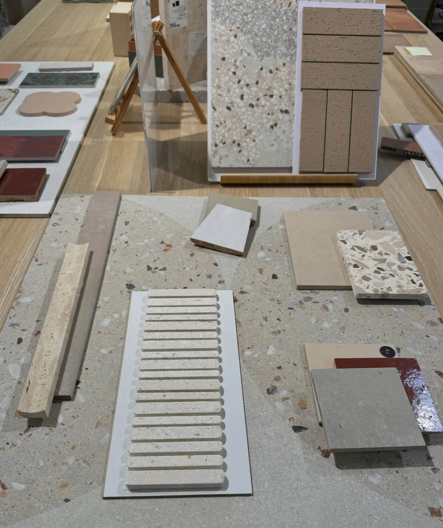 Gorgeous materials from a showroom visit the other week. Holidays are fine and all&hellip; but I can&rsquo;t wait to get back to work! Well, I have been back, but ready to kick it up a notch. I need to be creating and drawing and researching and desi