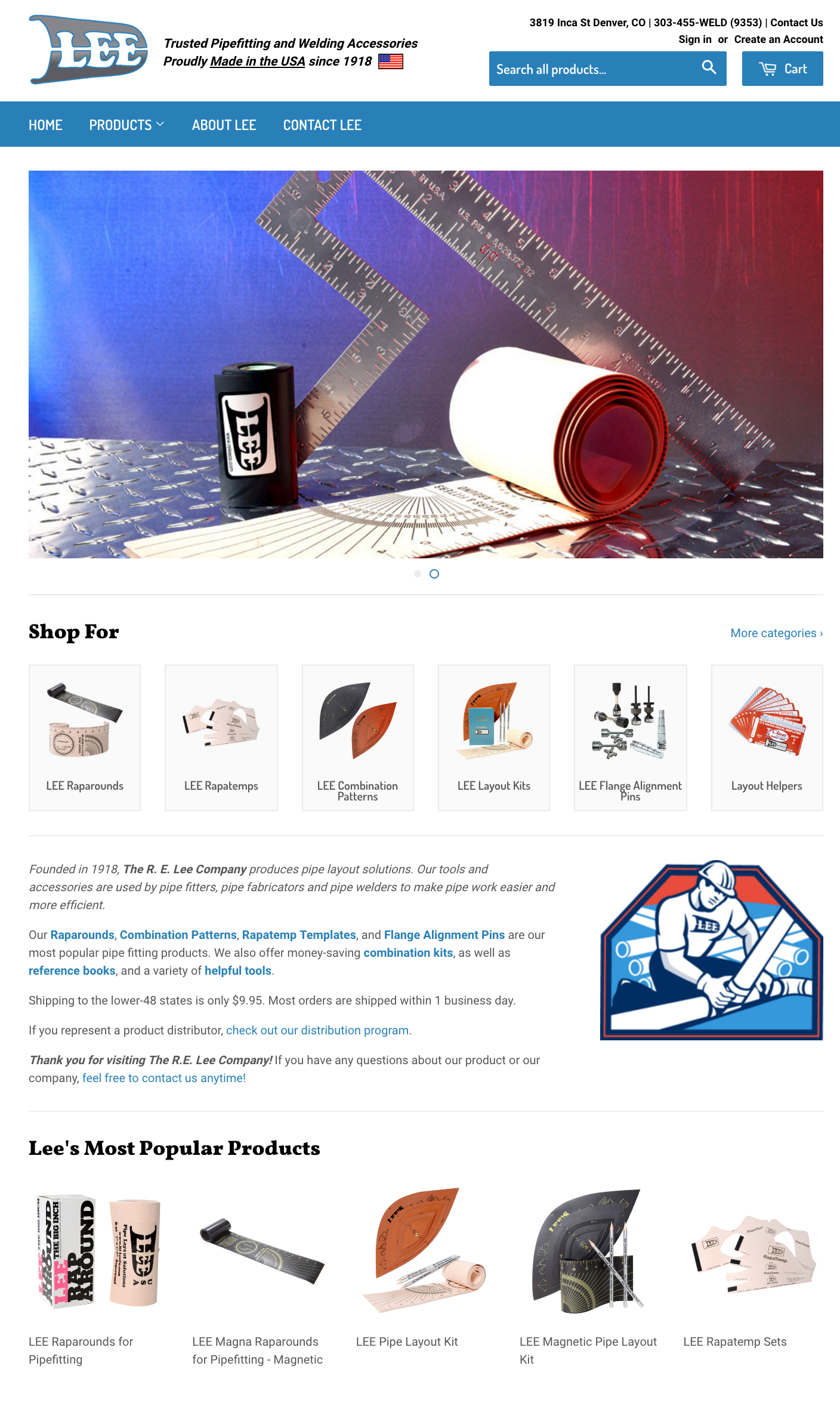 The new RELeeCo.Com Shopify Site by Skigen.Digital
