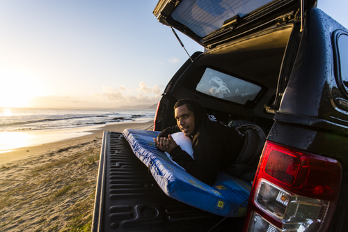 Fellow photog Lindsay Butler, back from working on the Rigs in the Bass Strait, and hating being on the frontside of the lens