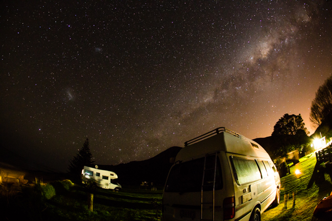 The big sky nights of Tatapouri Motorcamp