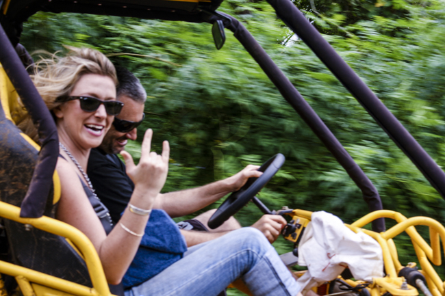 Rachy co-piloting in Va'Vau Tonga. Photo Magenta Hyde