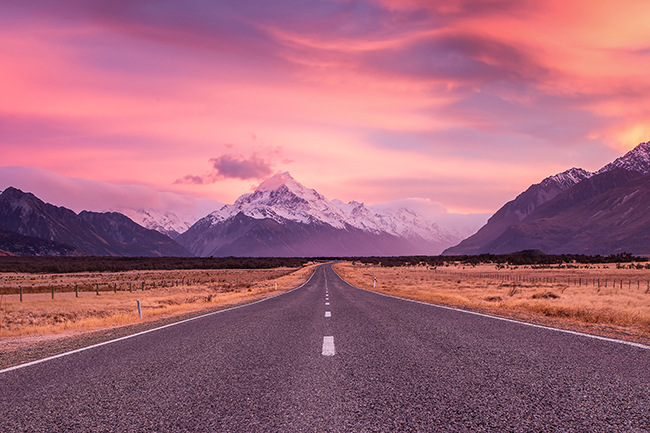 Pure cloud porn; Mount Cook Road. Photo Rachel Stewart