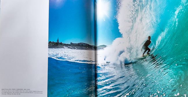 I n 2003 this shot of Mikey Phillips also graced the editorial pages of Surfing magazine, again the stoke of seeing your work in an institution was never lost. Naturally it had to run in the PhotoCPL Book too