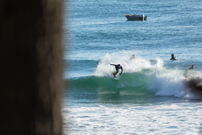 Harper showing the old boys some spray