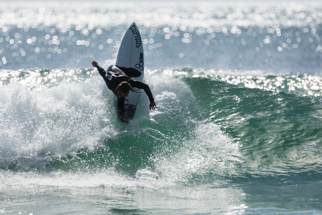 Lee has spent the last three years at The Raglan Surf Academy; backhand sorted