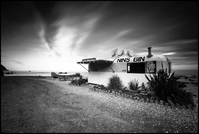 Nins Bin, Kaikoura. Shot on a Canon 5Dmkiii with a 10 stop ND filter and grad to create cloud blur