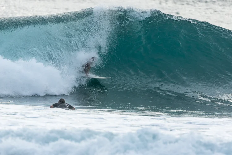 Raglan native Ollie Codington snuck out after work and was frothing