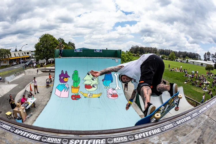 Cale's nose grind that was part of the run that got him the third in the Masters