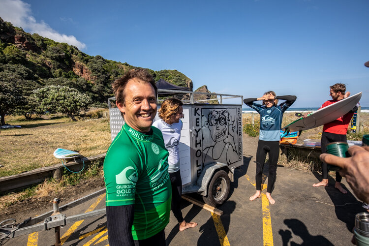 James Mcalpine, Shane Kraus, Toby Dobson-Smith and Liam Joyce ready for a tough first heat