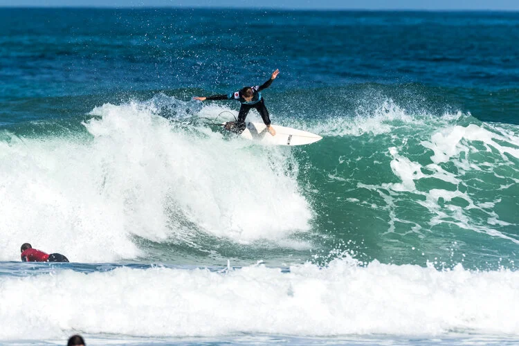 Toby flying past Liam