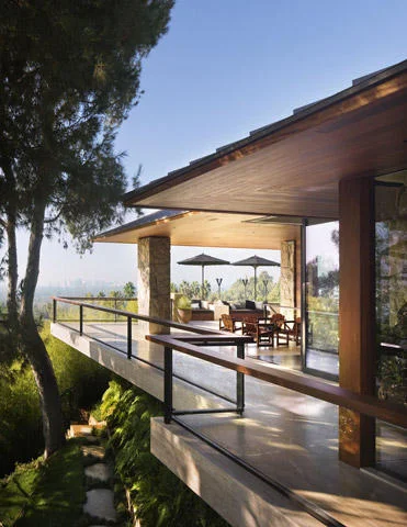 Harold W. Levitt Archive: Harold Levitt is perhaps best remembered for the homes he designed for Hollywood’s elite, including Walter Mirish, Steven Spielberg, and Lew Wasserman. Mr. Levitt started his practice in the early 1950’s after working for the famous residential designers Roland Coate and Burton Schutt. Mr. Levitt’s work reflects the best modern design philosophies of mid-century Los Angeles. The intermixing and re-interpenetration of the indoors and outdoors was used extensively in his projects. Large glass surfaces, interior courtyards, and surprising entry sequences exist throughout his residential work and blur the boundary between the interior and exterior. In many of the homes, Mr. Levitt designed a solid large-scale door that appears from the street as the entrance to the home, but the door will lead instead to a protected courtyard. Mr. Levitt’s natural graciousness combined with his artistic vision made the ideal combination for a residential designer, and over his half-century career Mr. Levitt built long lasting relationships with many of his clients. Mr. Levitt also designed many notable commercial projects such as the Riviera Hotel in Las Vegas and the Academy of Motion Pictures, Arts and Sciences Building in Los Angeles. Harold Levitt was born in San Francisco on July 26, 1921. He earned a bachelor’s degree in graphic arts at Stanford University and an architecture degree at University of Southern California. He retired from his own practice and moved to Reno, Nevada at age 79, and died from natural causes two years later.