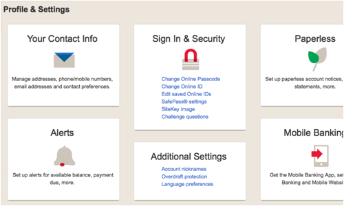 Profile & Settings