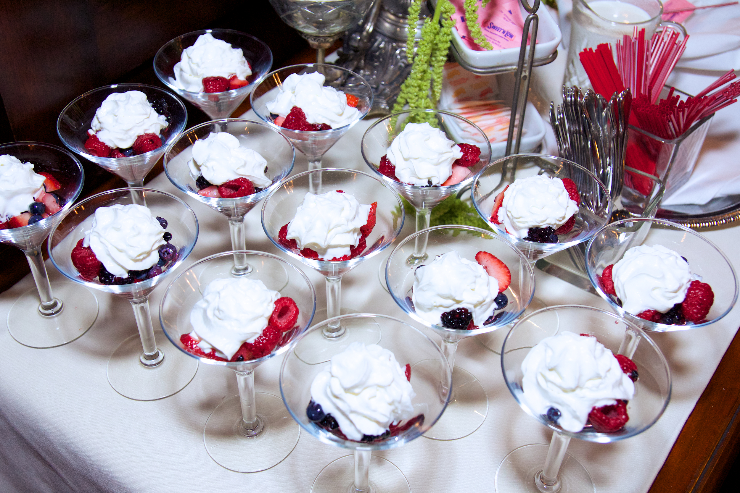 Fresh Berries with Grand Marnier Infused Whipped Cream 