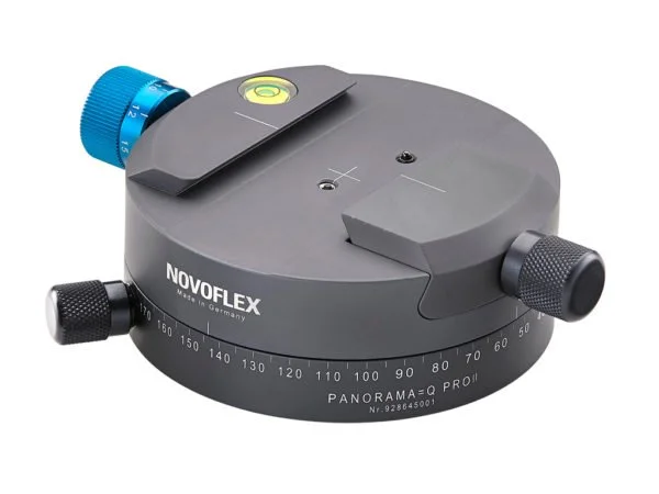 Novoflex PANORAMA=Q PRO II Panorama Panning Plate ARCA compatible with click stops 6/8/10/12/15/18/24/36