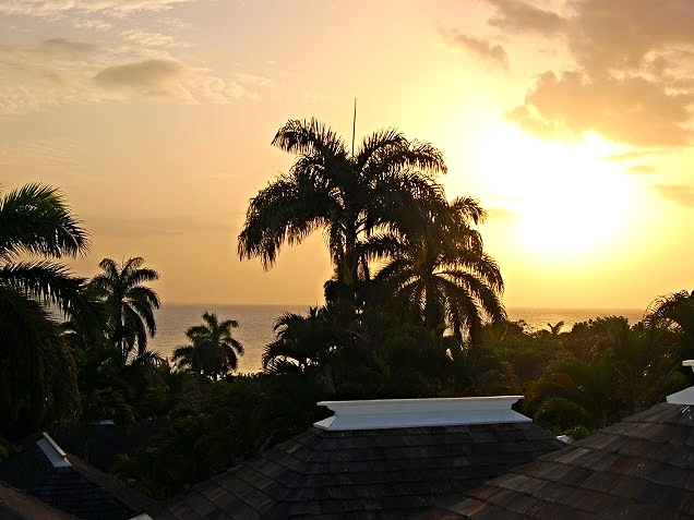 Sunset from the Round Hill Villas