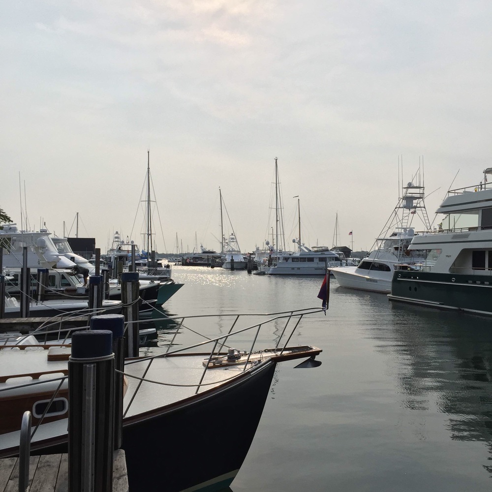 Boats docked at the Boat Basin at White Elephant