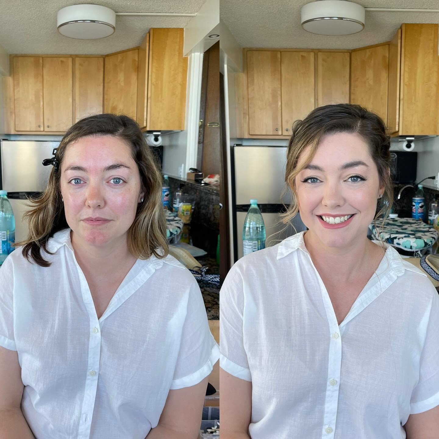 Hair and Makeup #beforeandafter 
*
*
*
*
#hair #makeup #hmu #mua #hawaiimua #oahumua #weddinghmu #weddingmakeup #weddinghair #bridalhair #bridalmakeupartist #bridalmakeup