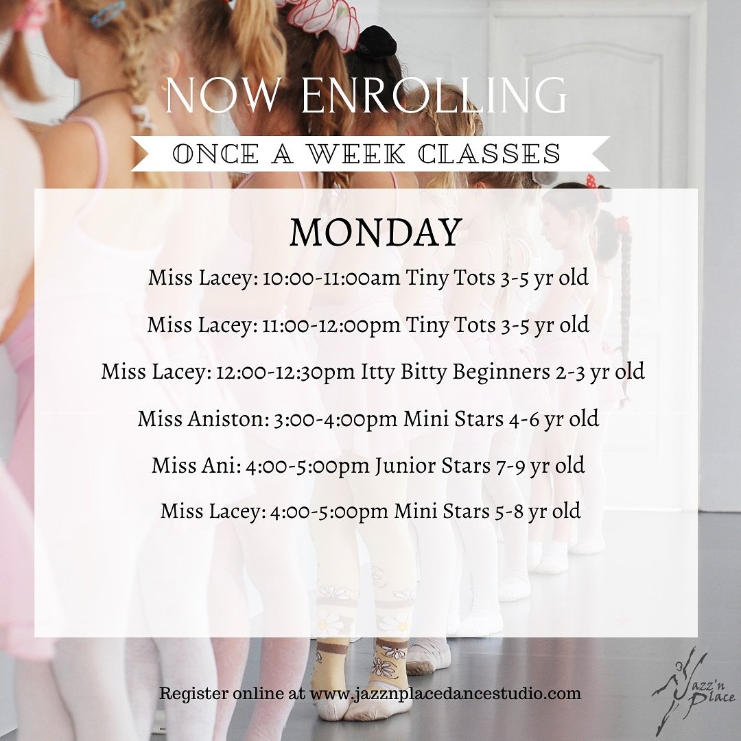 Registration for our Winter Once-a-week classes is now open to the public. Classes will begin January 6th, 2025. ❄️

Register at the link in our bio.

#jnpdancers #dancetraining #utahdancers #utahdancestudio