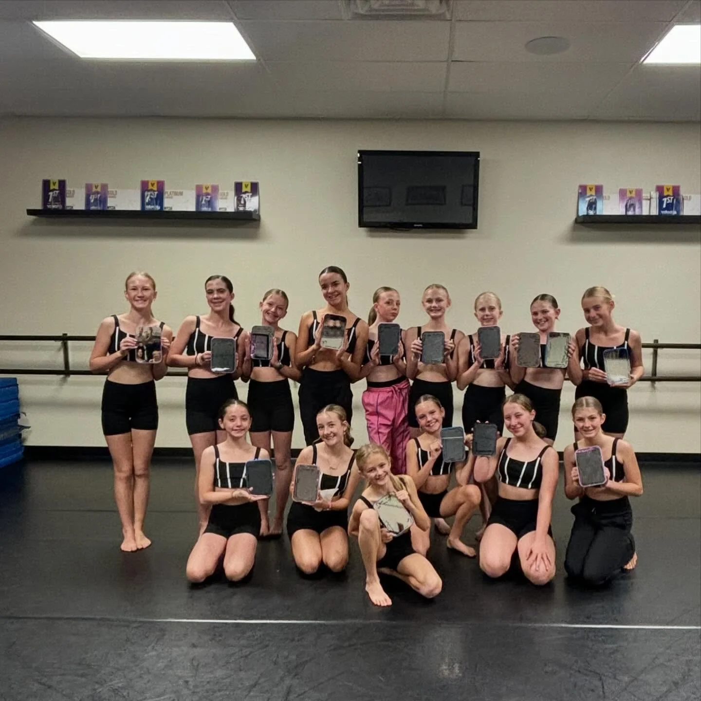 Our new teams are in full swing! Taking the time to mix in some team bonding in the midst of learning new choreography and continuing to train. 

Our Pre-Teens wrote kind words on the personal mirrors of their teammates so that they are always remind