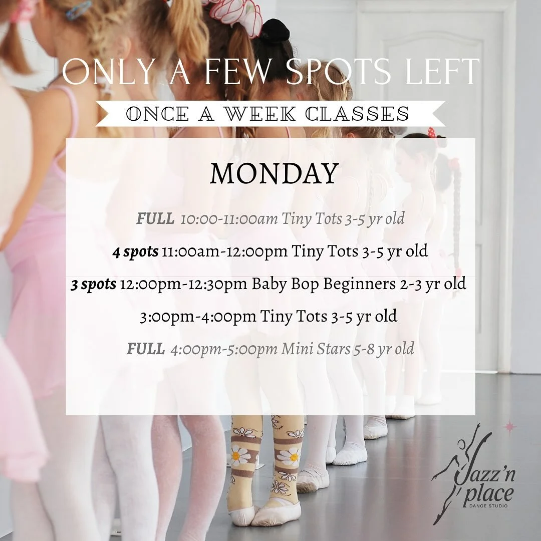 🔔REGISTRATION NOW OPEN TO THE PUBLIC🔔

Our winter classes are now open to the public. Classes begin January 5th - June 30th. Come dance with us!

Register at the link in our bio. 💃🩰 

#danceclass #danceeducation #dancestudio #recreationalclasses